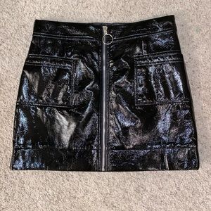 Faux Leather Skirt (NWOT)